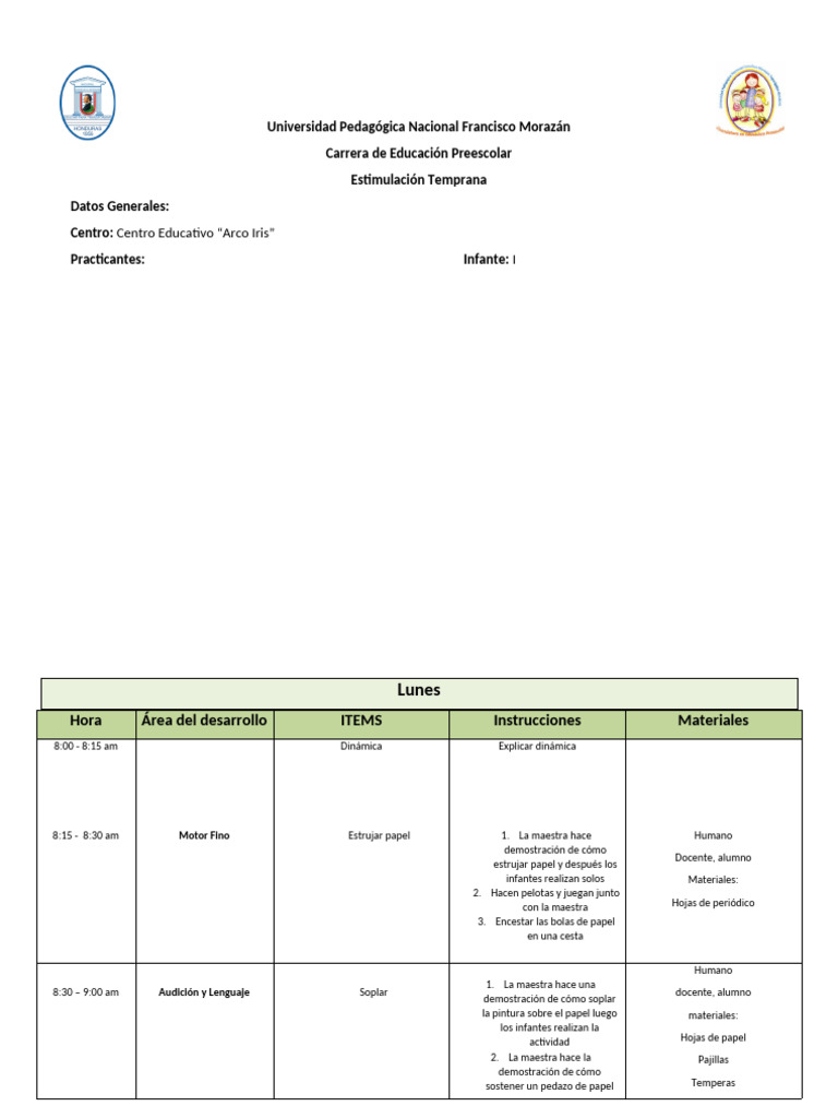 Esquema para Planificar | PDF