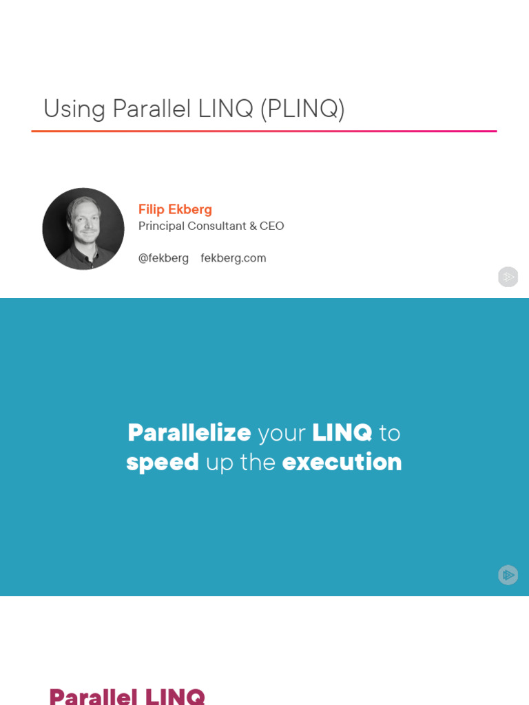 Overview of Parallel LINQ (PLINQ) | PDF | Language Integrated Query ...