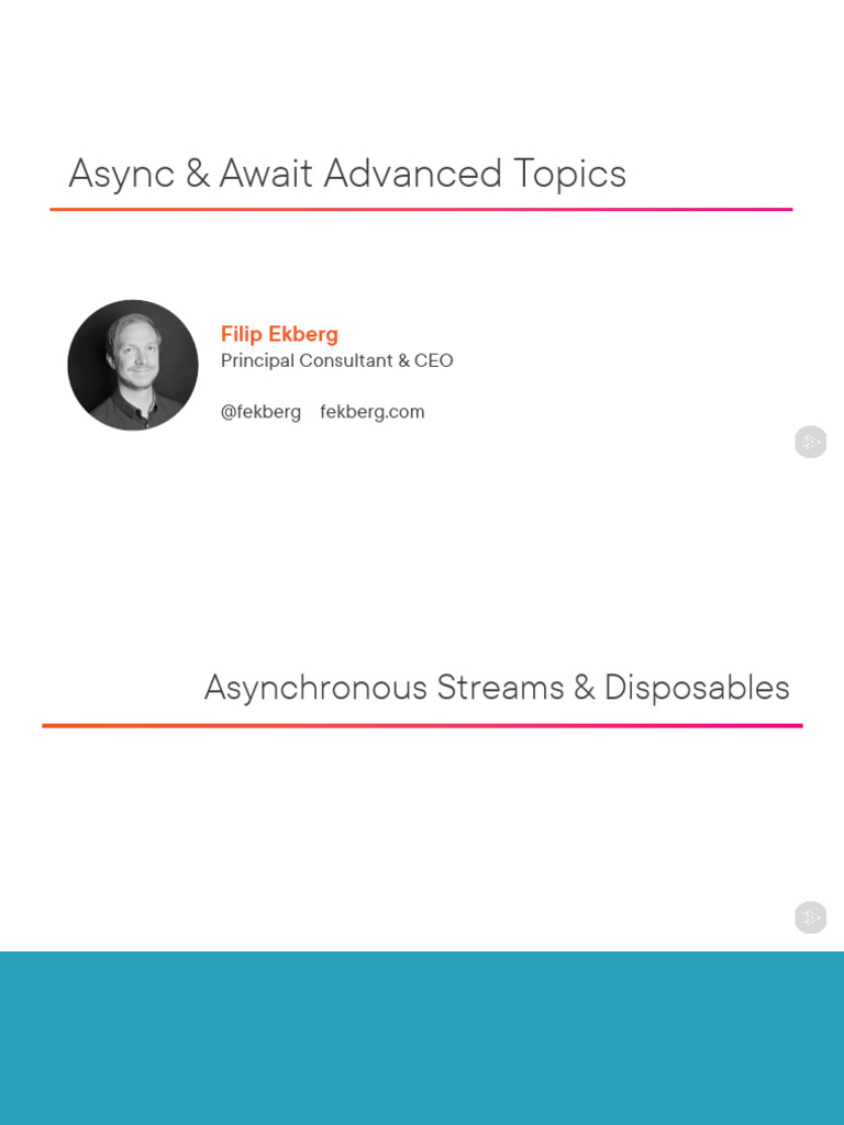 Advanced Async & Await Techniques | PDF | Computer Programming ...