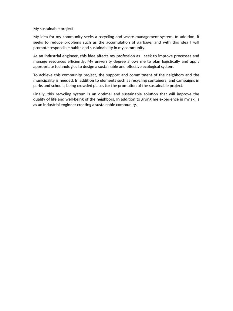 Writing Proyect | PDF