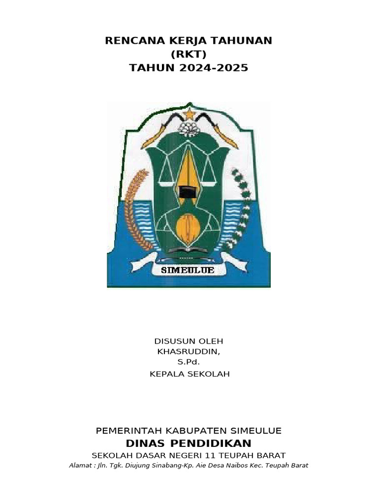 RKT Dari Rapor Pendidikan | PDF