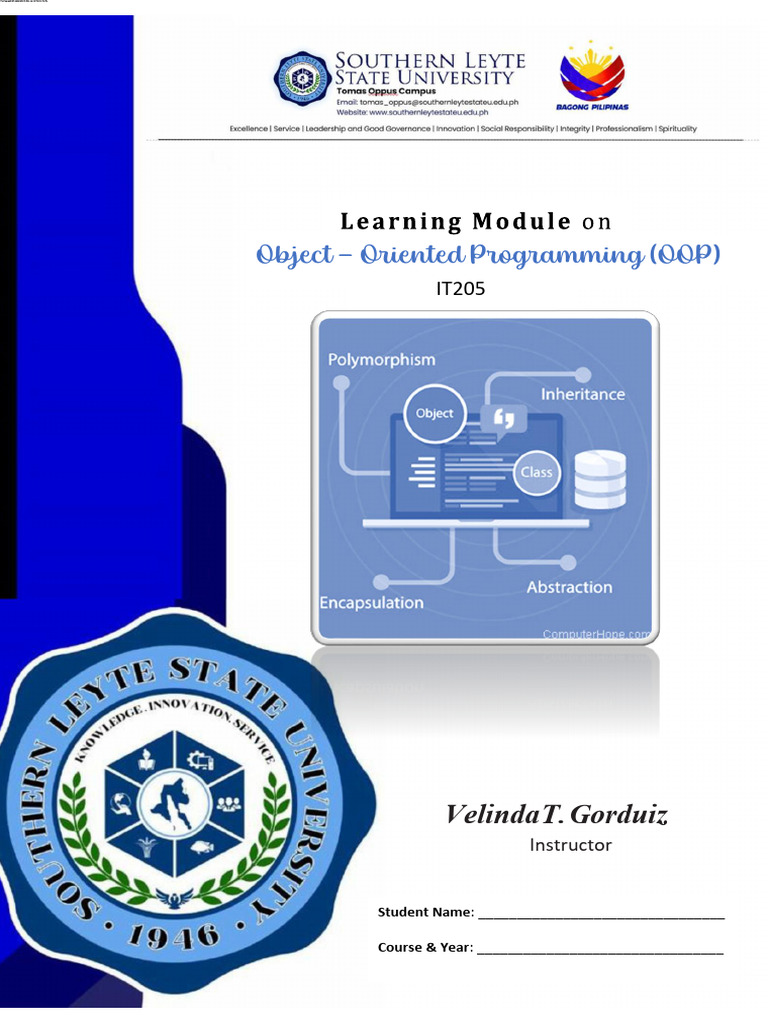 Object-Oriented Programming Course Overview | PDF | Object Oriented ...