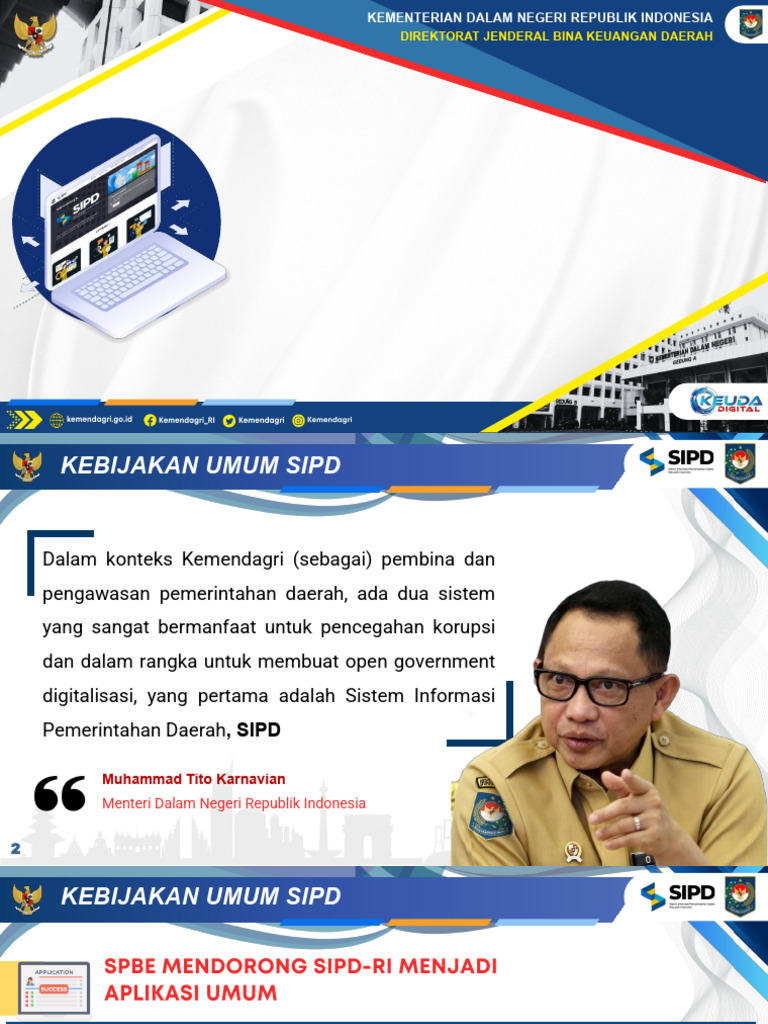 Surat Penyediaan Dana dalam SIPD | PDF