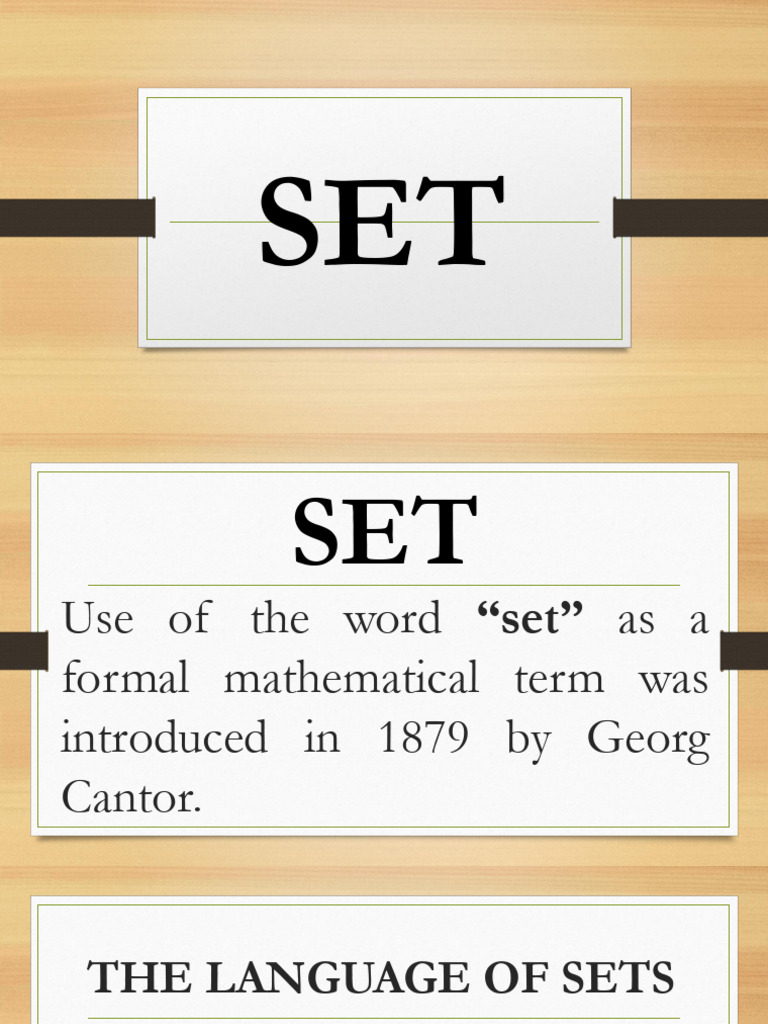 Understanding Sets in Mathematics | PDF | Set (Mathematics) | Numbers