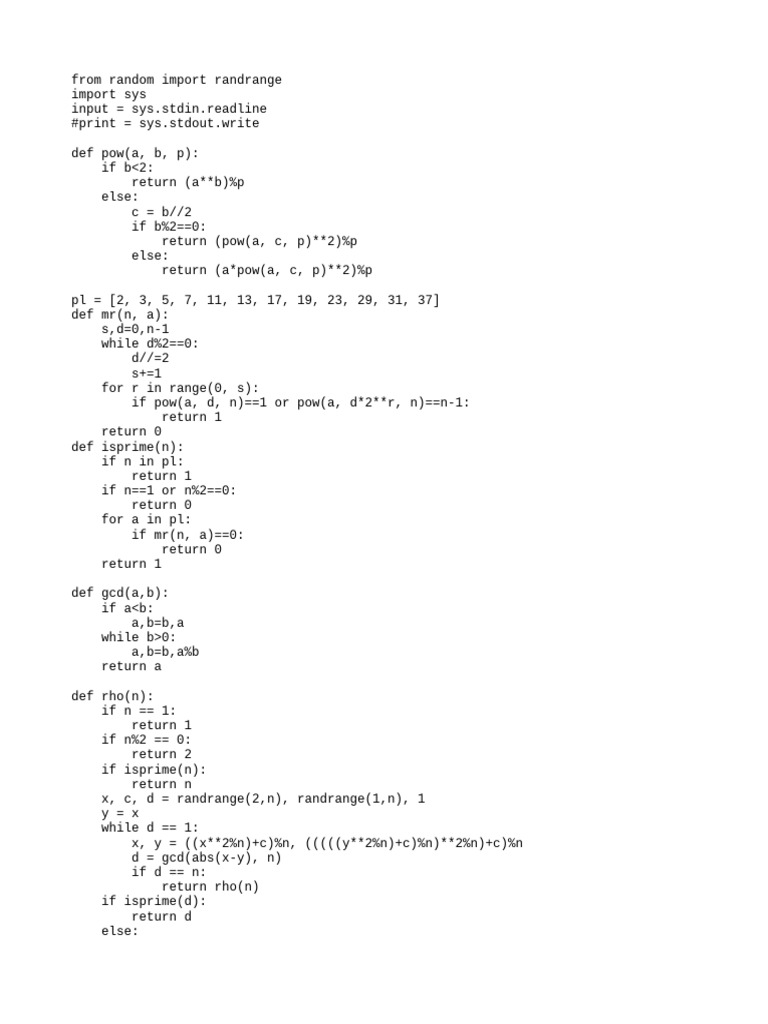 Prime Factorization and Modular Exponentiation | PDF
