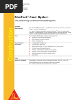 SikaTack Panel System - Datasheet