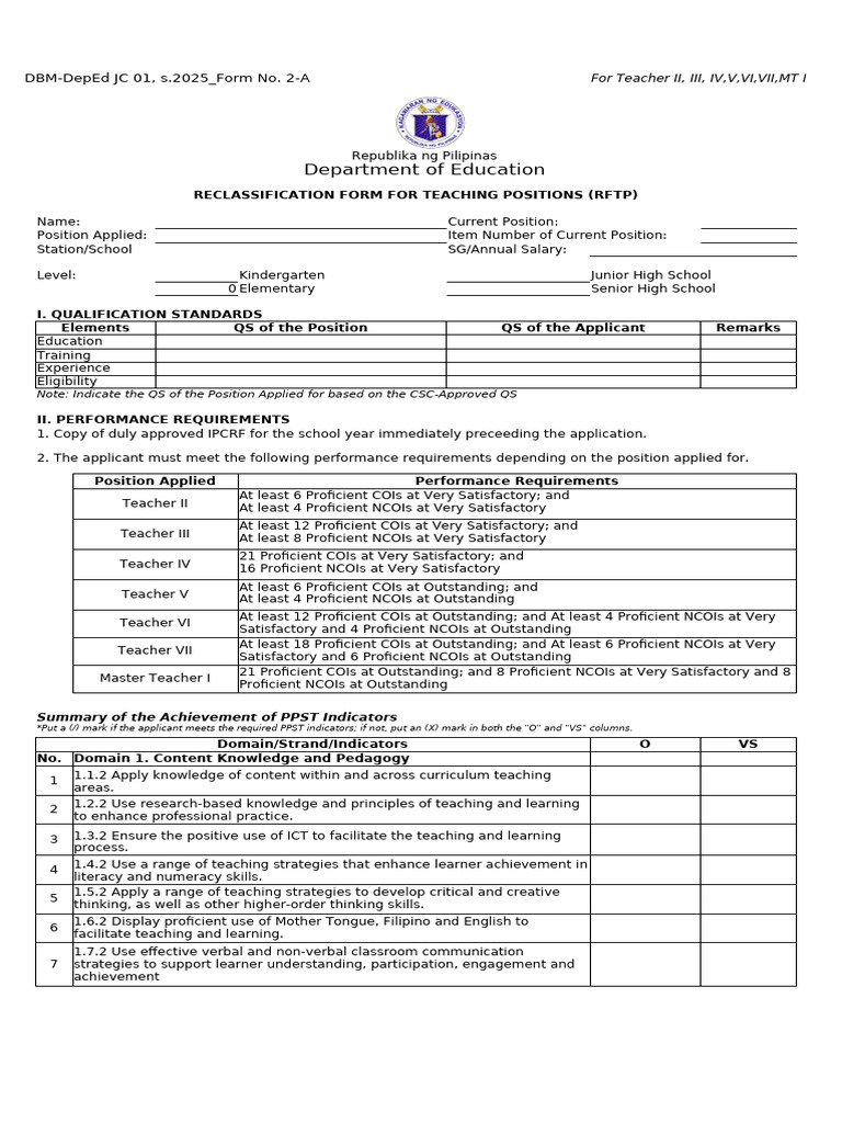 Annex B 1 RFTP DBM Deped JC 01 s.2025 Form No. 2 A v2 Mtiv MTV - XLSX 1 ...