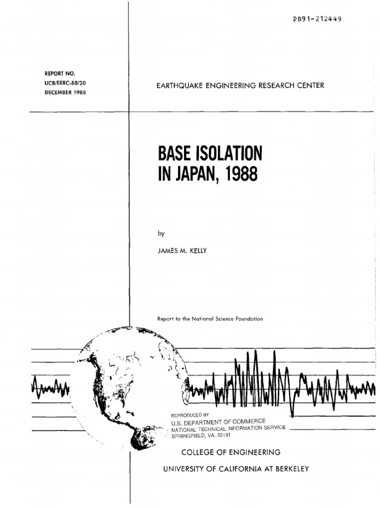 Base Isolation Research in Japan, 1988 | PDF | National Science Foundation