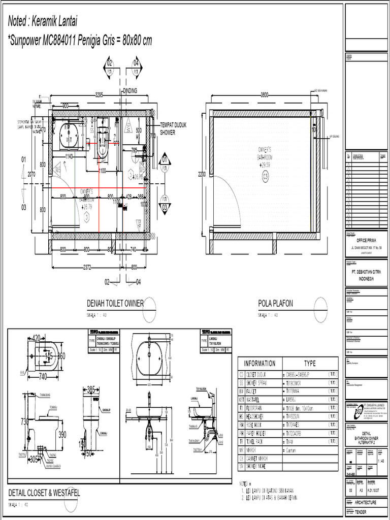 Bathroom Design Details and Specifications | PDF