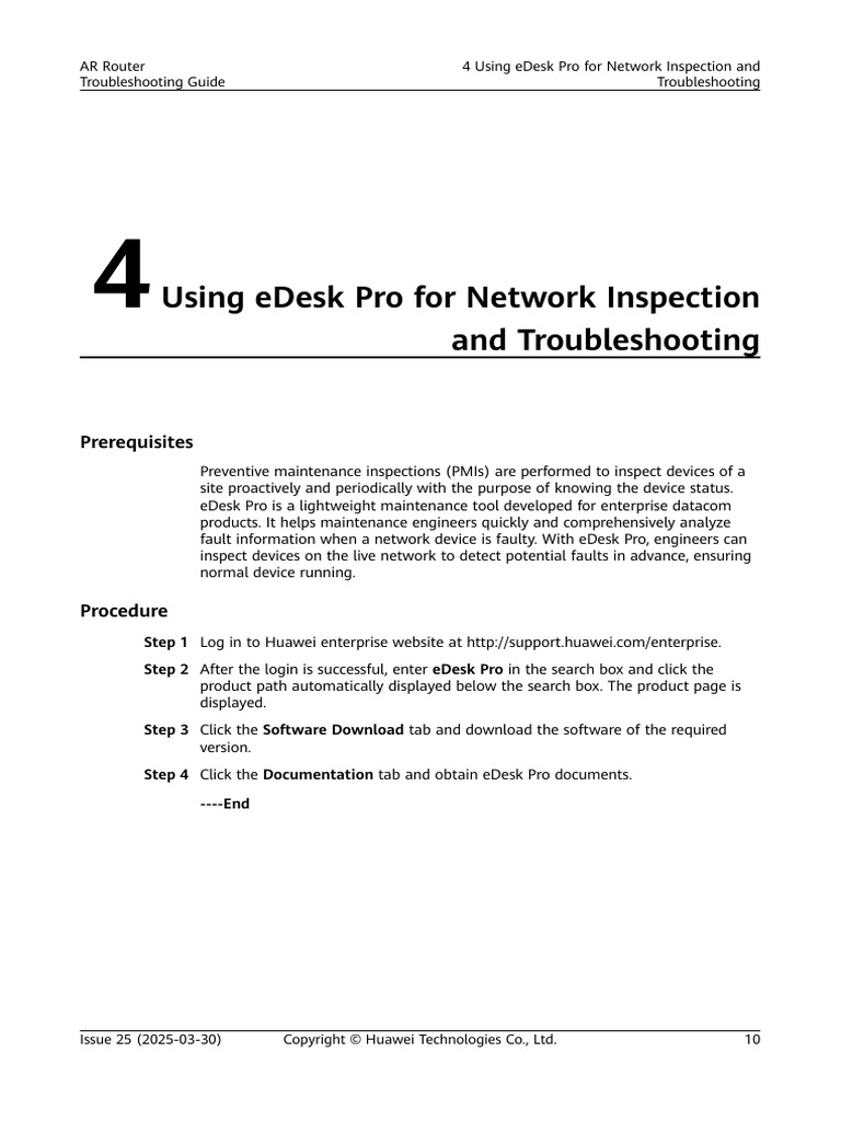 eDesk Pro for Network Maintenance | PDF