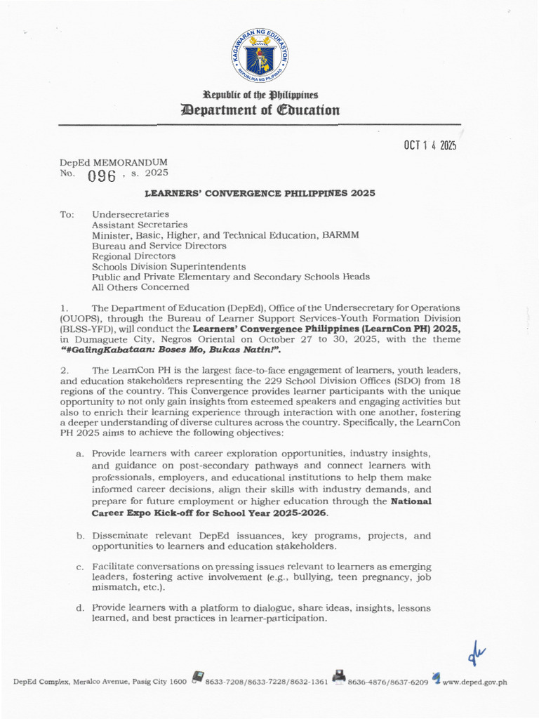 LearnCon PH 2025: Guidelines & Participation | PDF