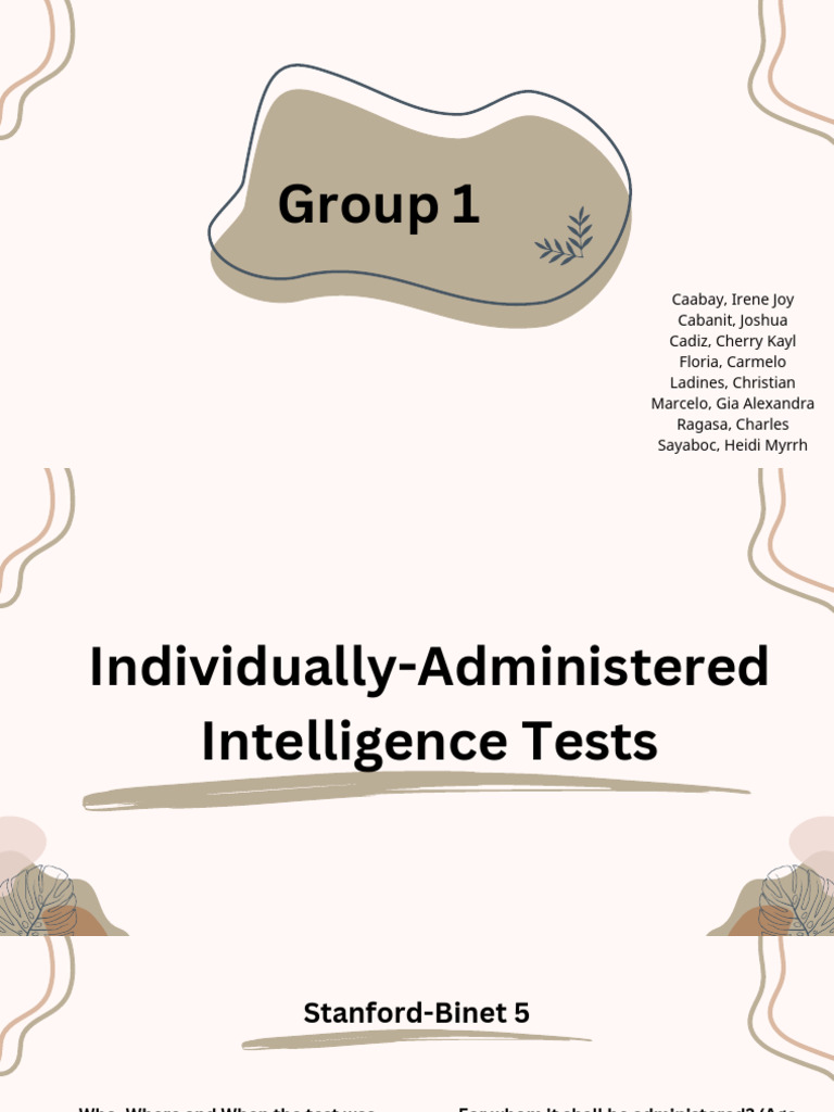 3A Commonly-Used Psychological Tests | PDF | Wechsler Adult ...