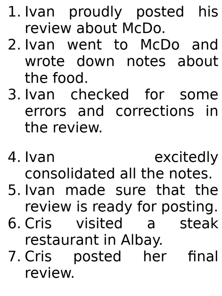 Review - Activity | PDF