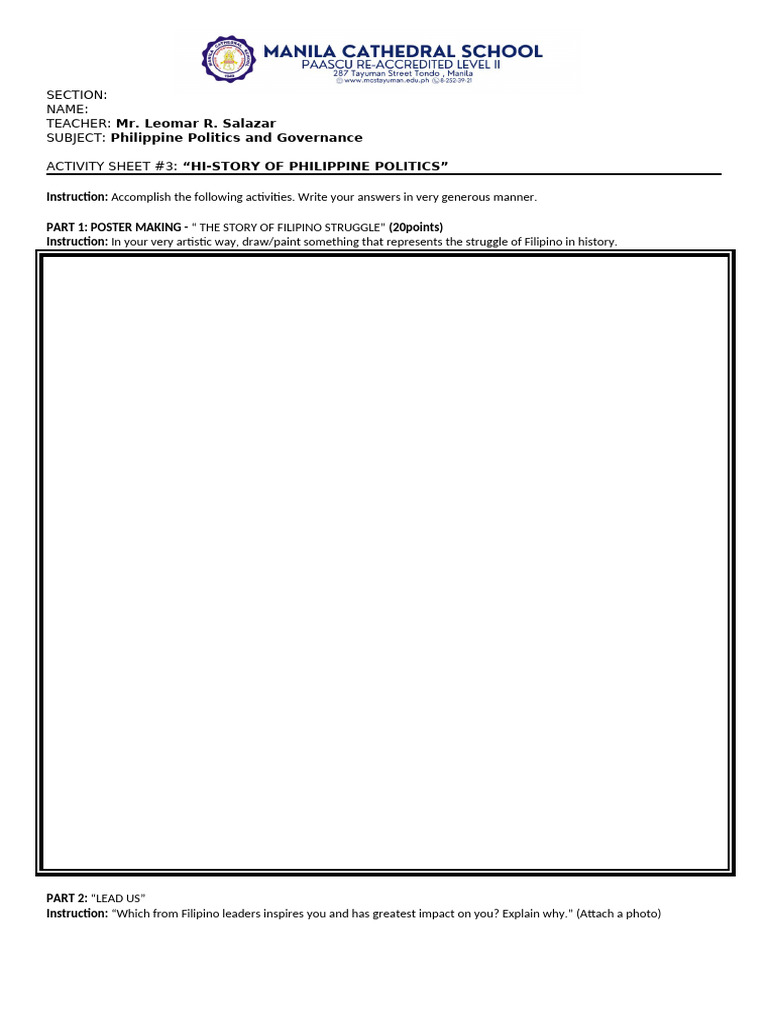Polgov Act#3 | PDF