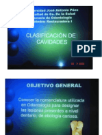 2 Clasificación de Cavidades y Registro