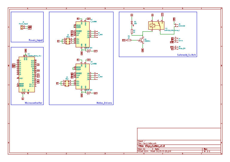 Vinyl Cutter Schematic | PDF