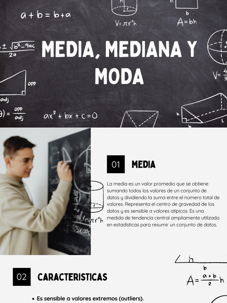 Media, Mediana y Moda: Definiciones y Usos | PDF | Media | Modo ...