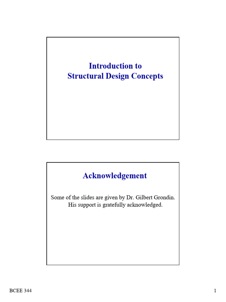 Structural Design Concepts Overview | PDF | Strength Of Materials ...
