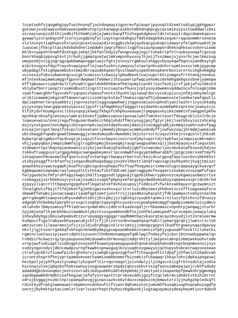 Random Text Generator Output | PDF