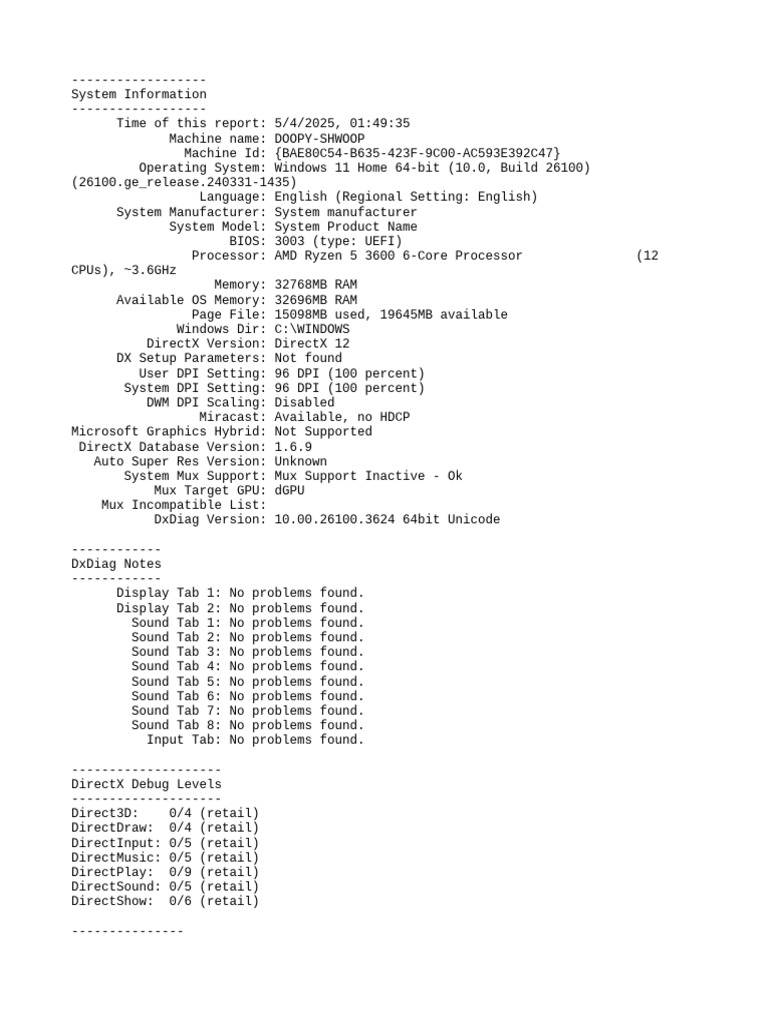 HDAudio Device Information Report | PDF | Computer Science | Computing