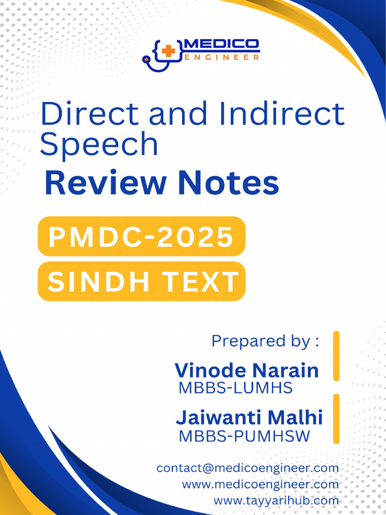 Direct and Indirect Speech Guide | PDF | Grammatical Tense | Linguistics