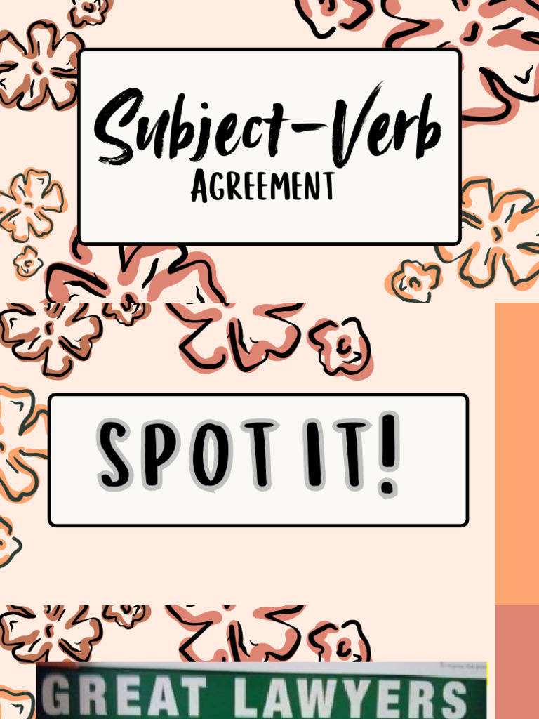 Subject-Verb Agreement Explained | PDF | Linguistic Typology | Languages