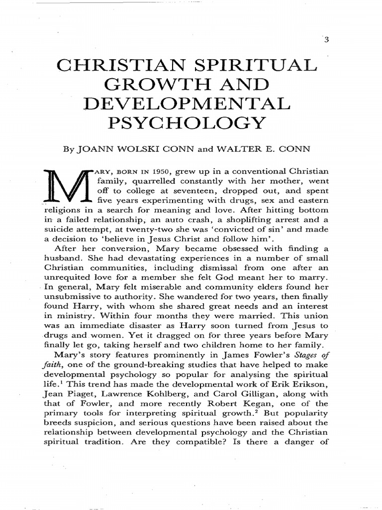 Christian Growth & Developmental Psychology | PDF | Jesus | Copyright
