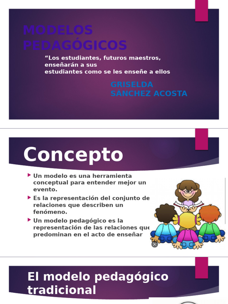 Modelos Pedagógicos en la Educación | PDF | Enseñando | Constructivismo ...