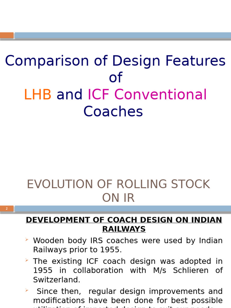 LHB vs ICF Coach Design Comparison | PDF | Mechanical Engineering