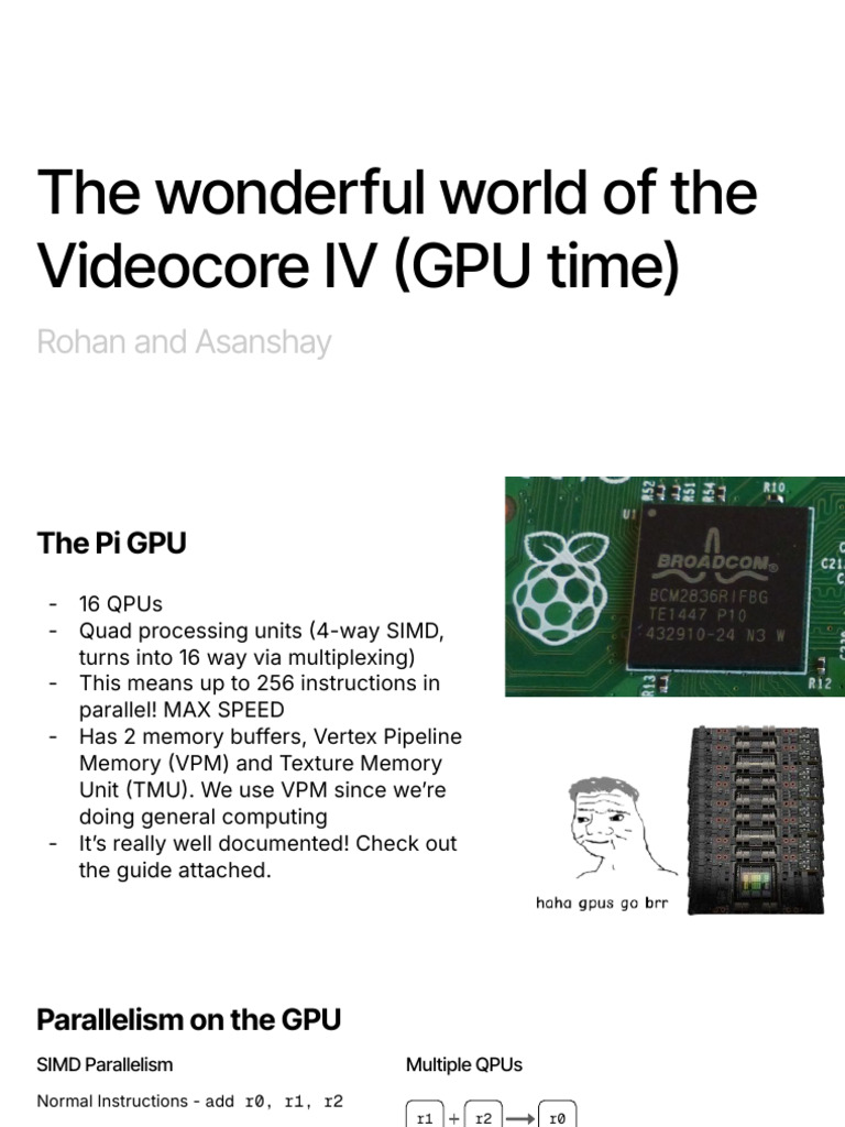 Understanding Videocore IV GPU Architecture | PDF