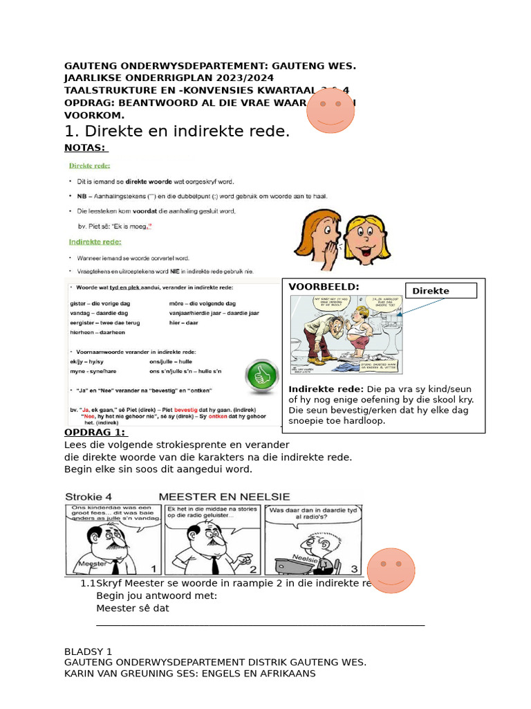 Taal in Konteks Les | PDF