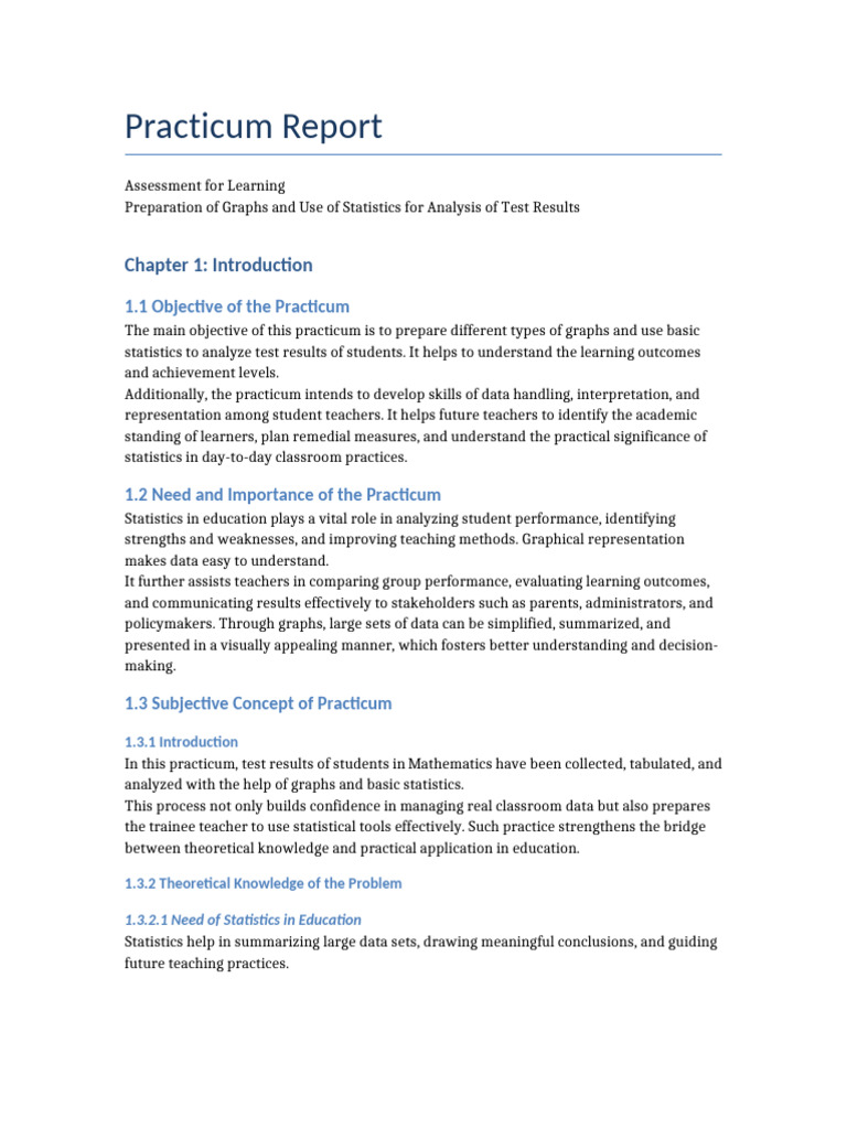 Analyzing Student Test Results with Statistics | PDF | Statistics ...
