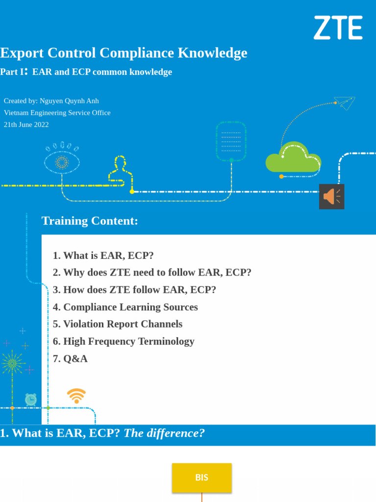ZTE Export Control Compliance Guide | PDF