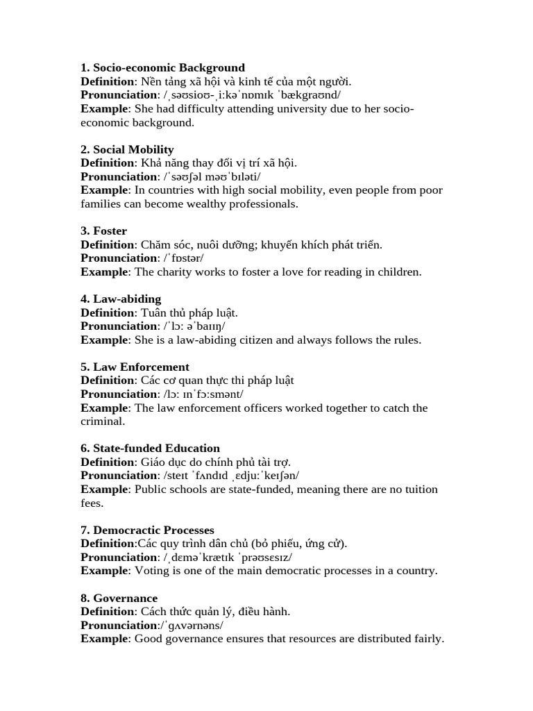 Vocab Definition Pronun Ex | PDF