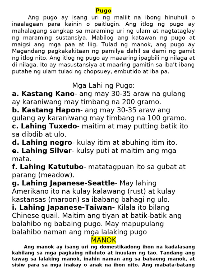 Pugo | PDF