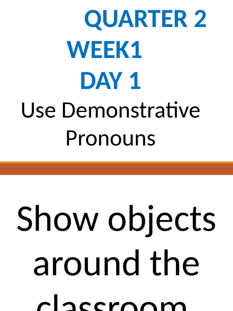 Engllish 3 Week 1 Day 1 | PDF