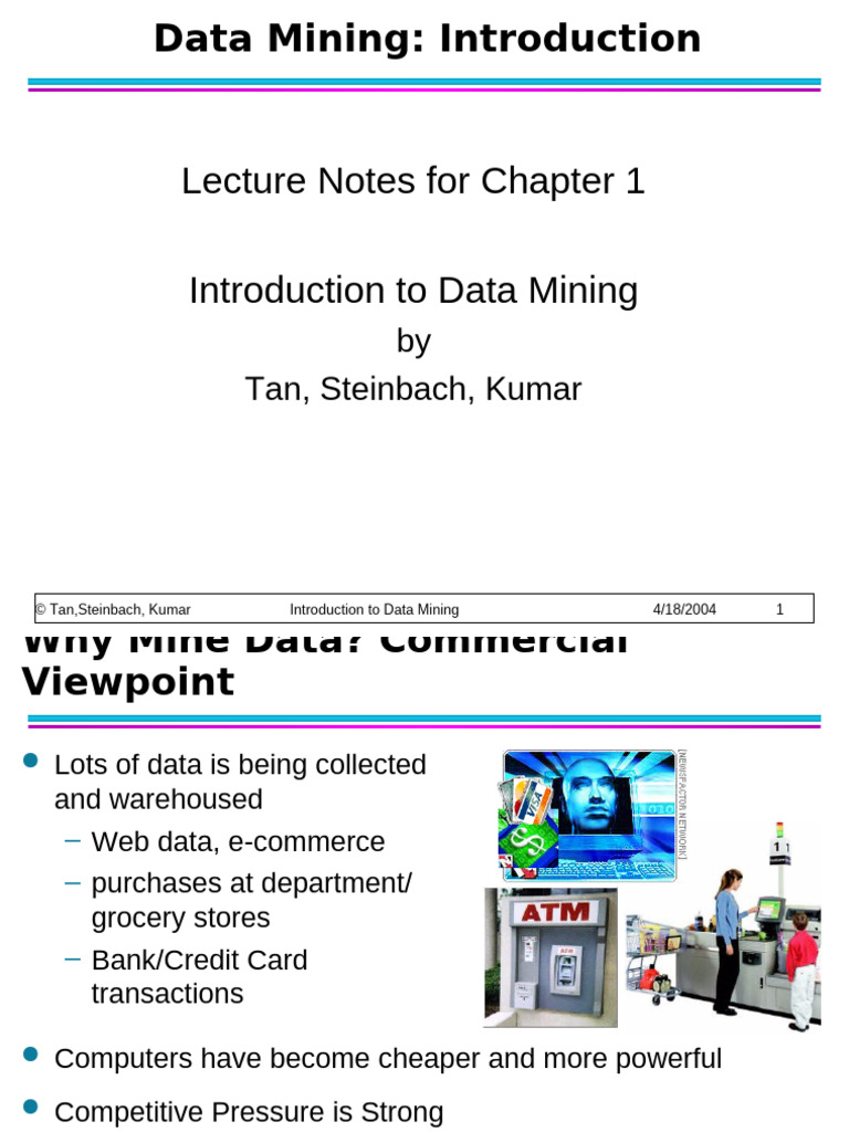 Chap1 Intro PDF Data Mining Machine Learning