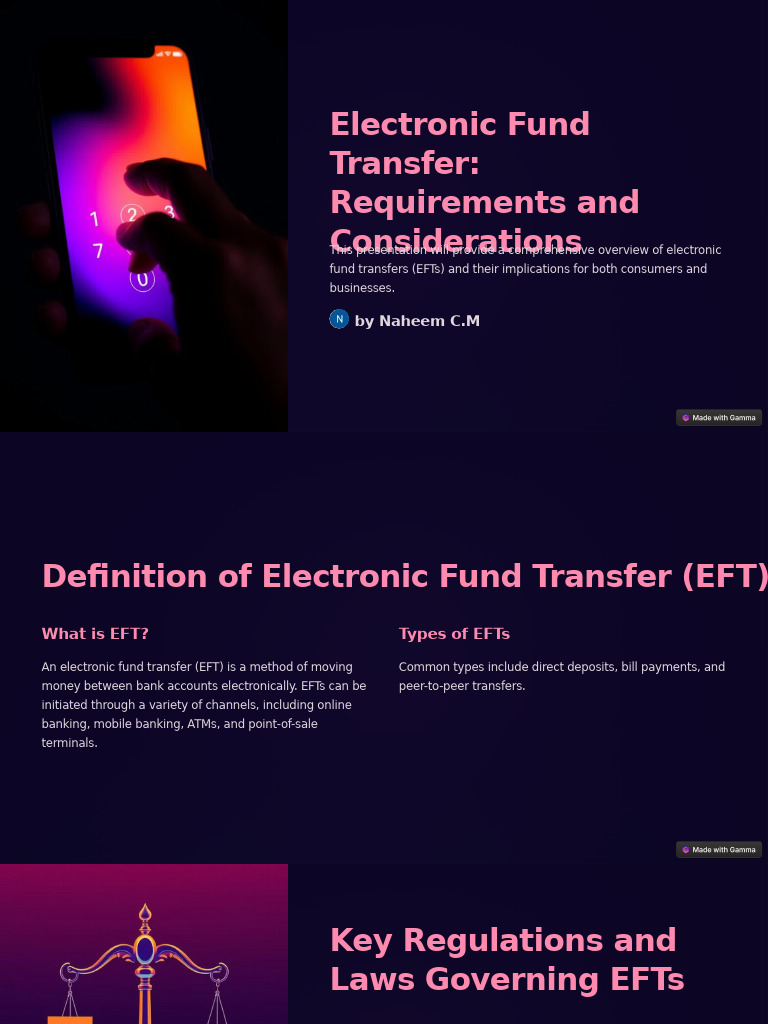 EFT Overview: Types, Regulations, and Risks | PDF | Banks | Legal Liability