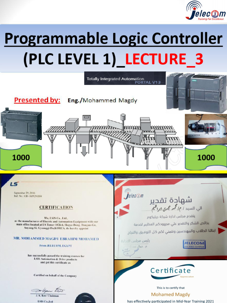 PLC Level1 - LECTURE - 3 | PDF
