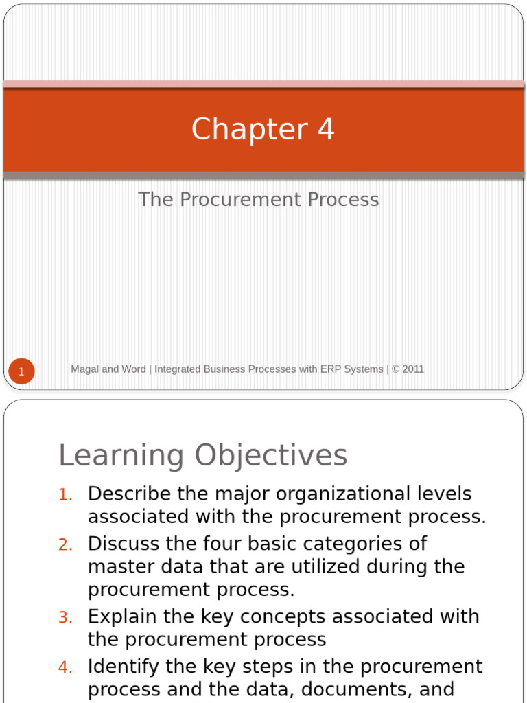 Bài 04 - The Procurement Process I | PDF | Enterprise Resource Planning ...