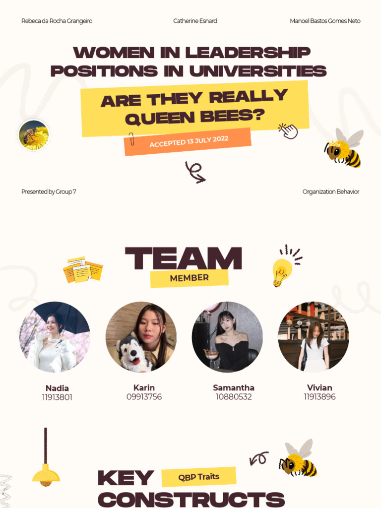 Queen Bee Phenomenon - Group 7 PDF | PDF | Leadership | Gender