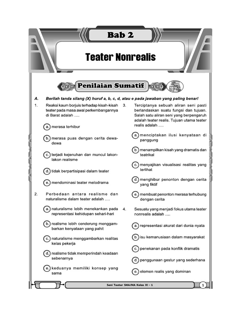 03 - Seni Teater 11 SMA Merdeka - Bab 2 | PDF