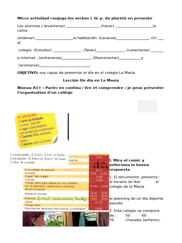 Texte À Compléter | PDF