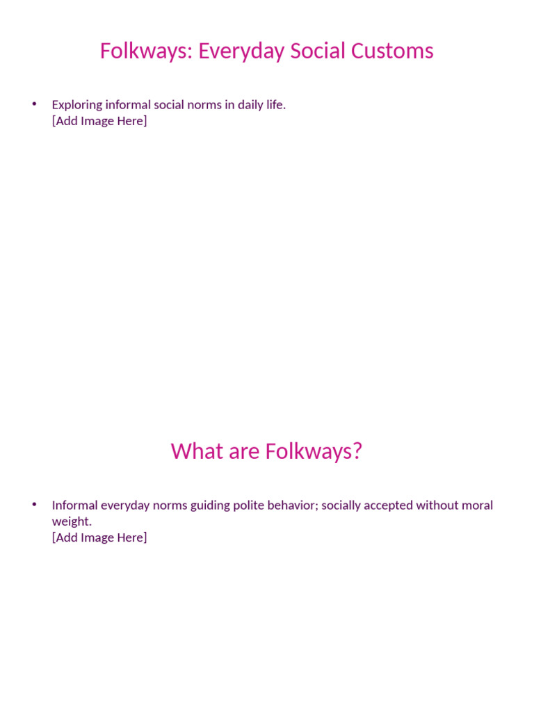 Understanding Everyday Folkways | PDF