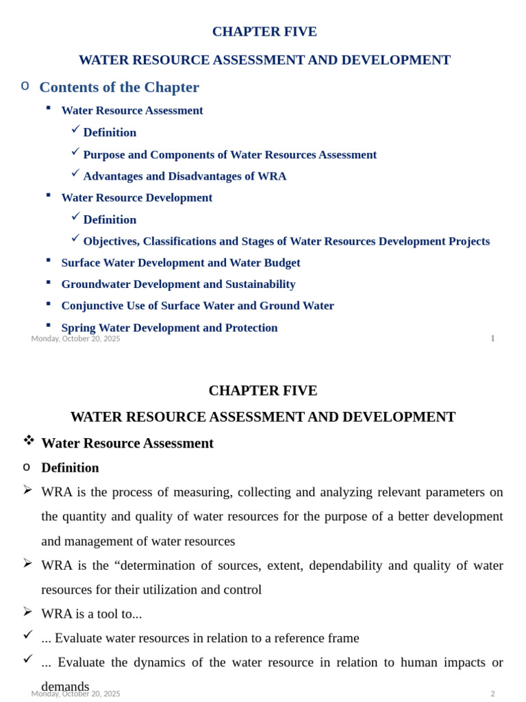 CH 5 | PDF | Groundwater | Drainage Basin