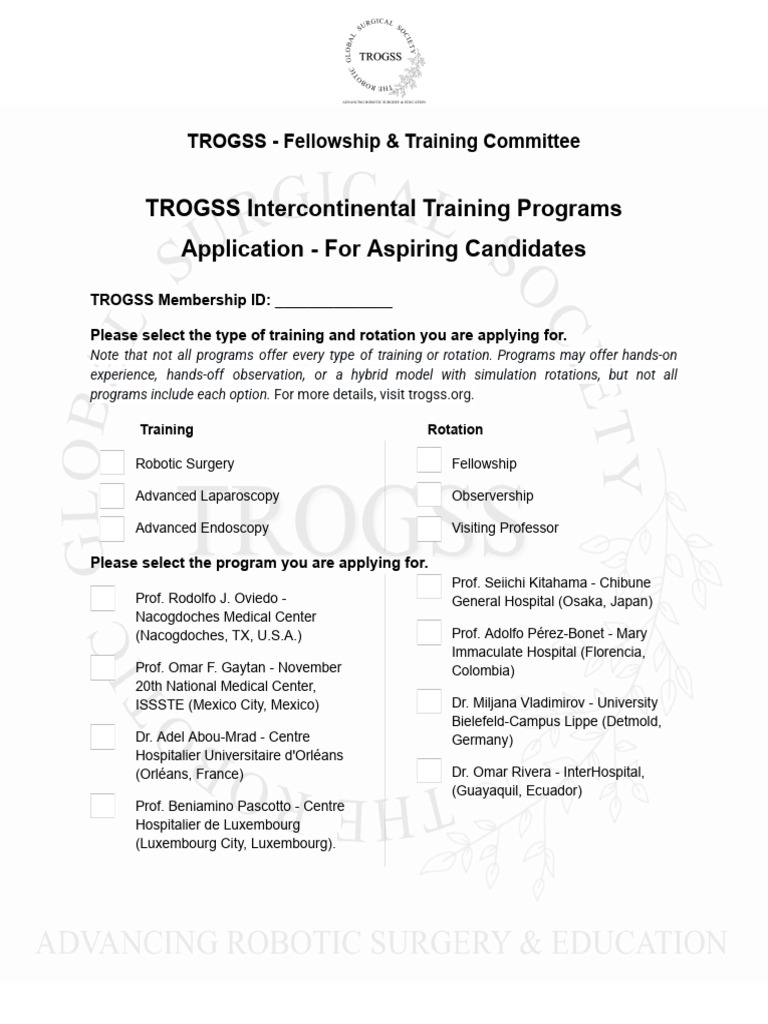 TROGSS-Intercontinental-Training-Programs-Application-For-Aspiring ...