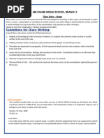 Diary Writing Format and Examples | PDF