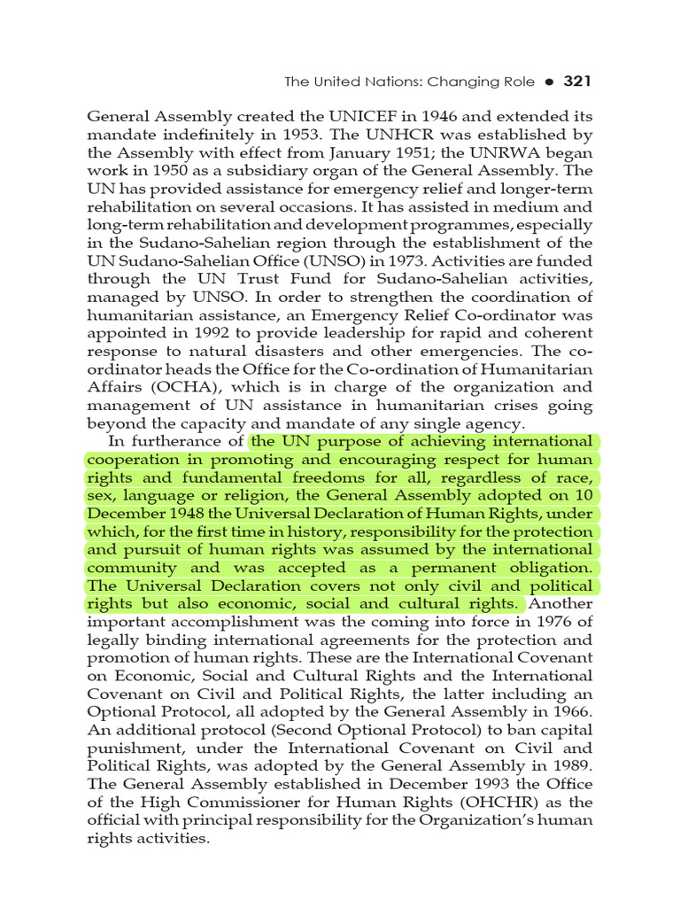 UN's Role in Human Rights and Aid | PDF | Human Rights | United Nations