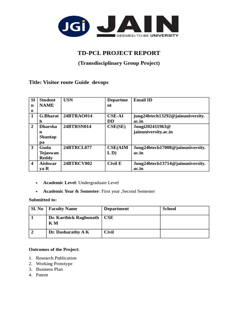 Visitor Route Guide Project Overview | PDF | Artificial Intelligence ...