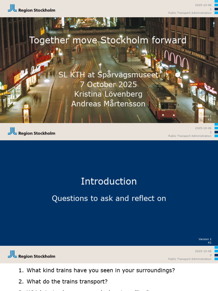 Future of Stockholm's Public Transport | PDF | Direct Current | Public ...